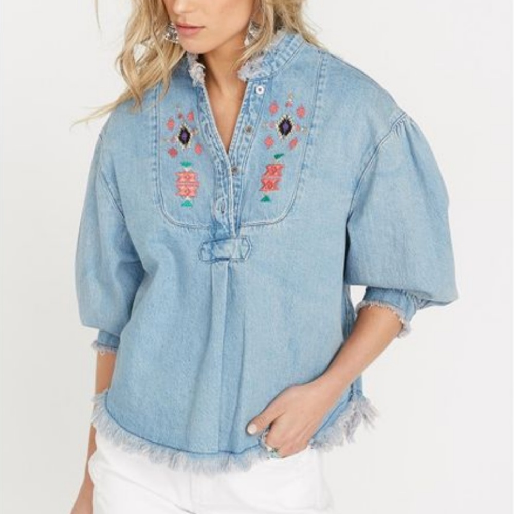 Buffalo David Bitton Kate Chambray Top